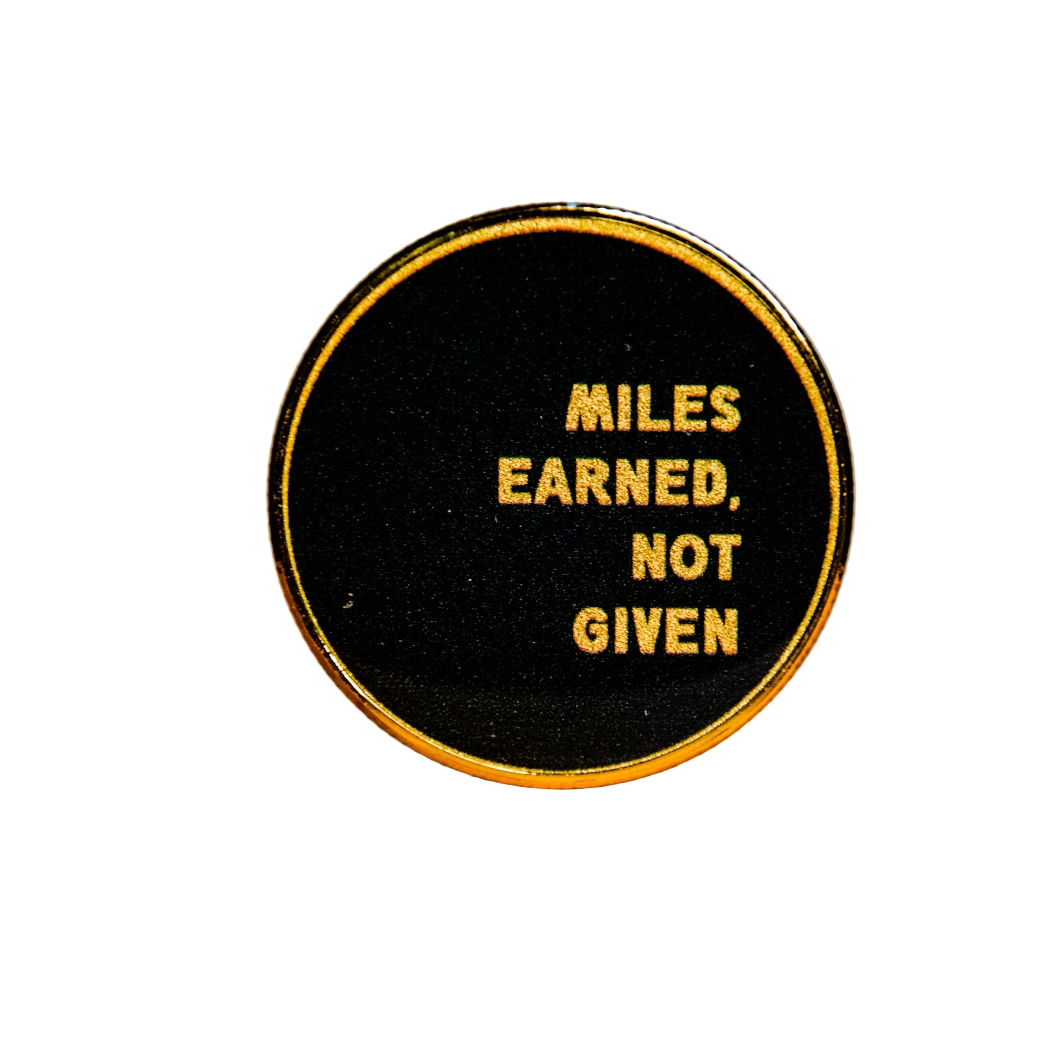 Challenge Coin | Affirmation Coin | Glum Lot Press | Miles Earned