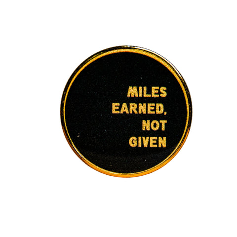 Challenge Coin | Affirmation Coin | Glum Lot Press | Miles Earned
