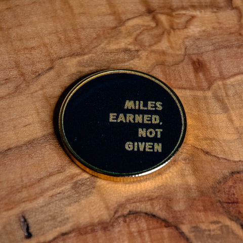 Challenge Coin | Affirmation Coin | Glum Lot Press | Miles Earned