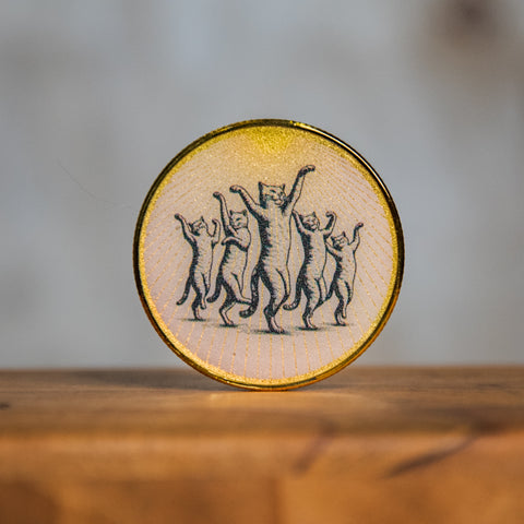 Challenge Coin | Affirmation Coin | Glum Lot Press | Progress Not Purrrfection