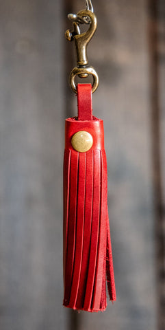 Leather Tassel | Leather Key Chain | Ready to Ship | Multiple Colors #2