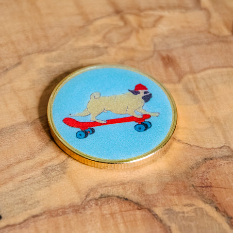 Challenge Coin | Affirmation Coin | Glum Lot Press | Pug Life