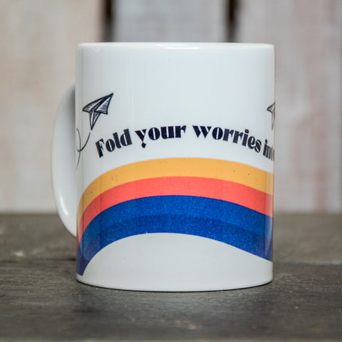 The In Blue Mug | Coffee Cup | Hand printed original artwork mugs | Flying Fucks