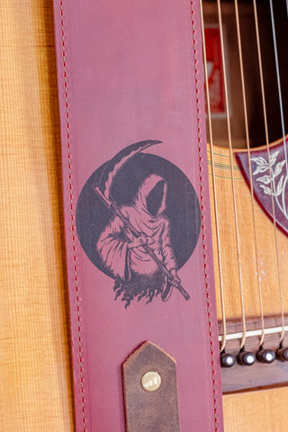 LC-17 100% Hand Made Premium Leather Guitar Strap with Hand Tooled Western  Eagle Design – Walker & Williams