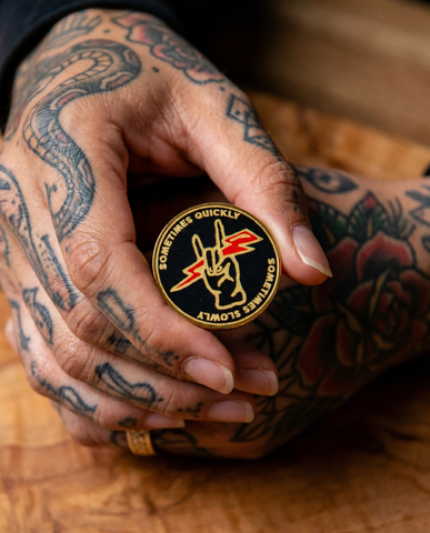 Challenge Coin | Recovery Coin | Glum Lot Press | Sometimes Quickly Sometimes Slowly