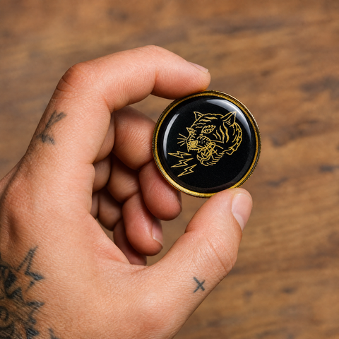 Challenge Coin | Affirmation Coin | Glum Lot Press | Get 'em tiger