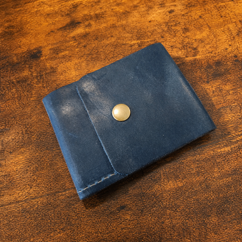 Last Chance Sale | The IN Blue Leather Billfold Wallet