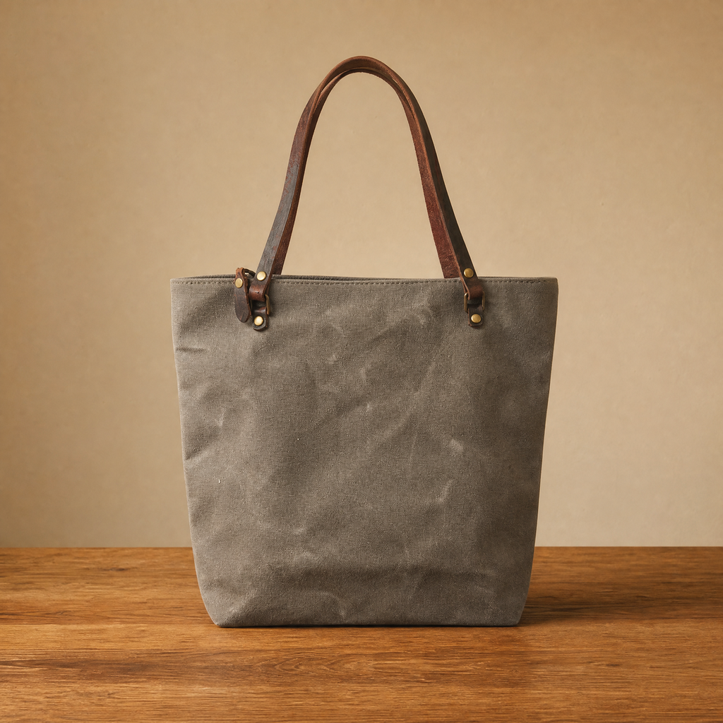 Last Chance Bag Sale | The Simple Waxed Tote Grey 12