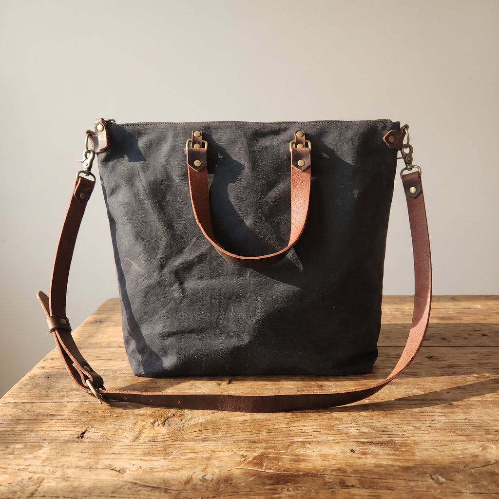 Last Chance Bag Sale | One of a Kind Weekend Waxed Black Bag