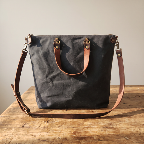 Last Chance Bag Sale | One of a Kind Weekend Waxed Black Bag