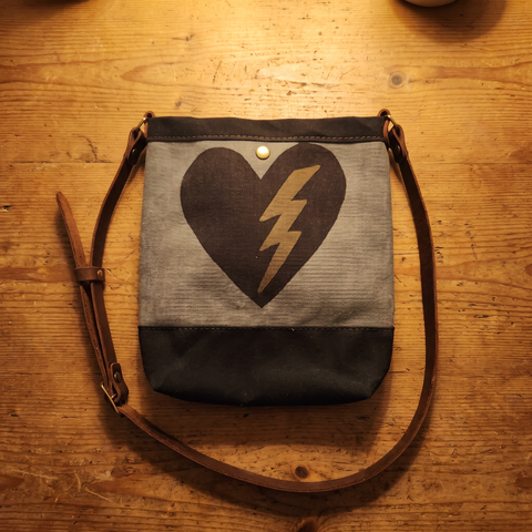 Last Chance Bag Sale | The Small Printed North South with Waxed Canvas 18