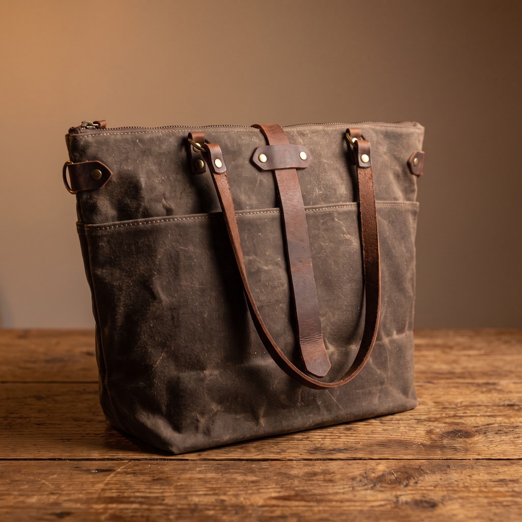 Last Chance Bag Sale | The Deluxe Market Tote Oak 21
