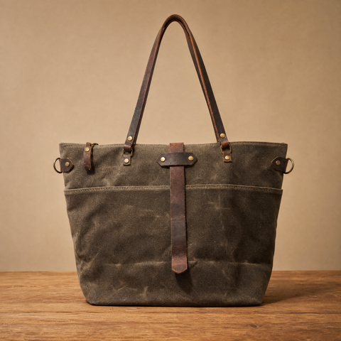 Last Chance Bag Sale | The Deluxe Market Tote Oak 21