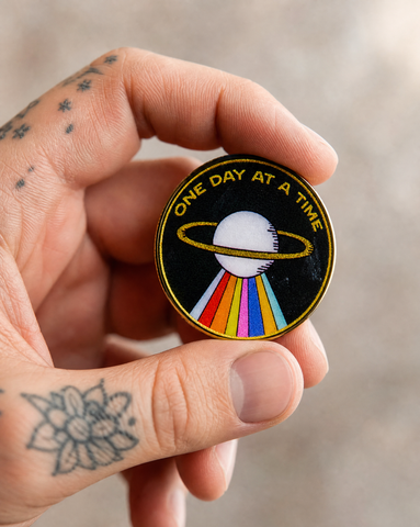 Challenge Coin | Recovery Coin | Glum Lot Press |  One Day at a Time Lotus