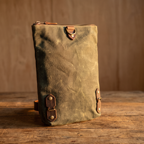 Last Chance Bag Sale | The Lined Olive Sling 19
