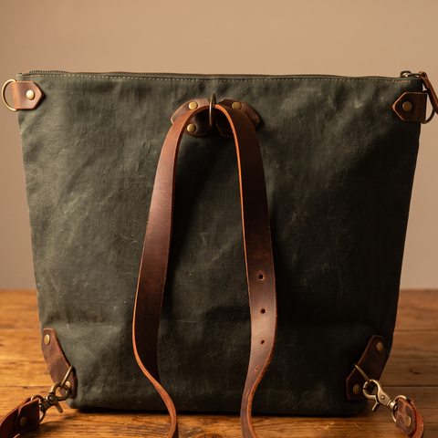 Last Chance Bag Sale | The Convertible BackPack Tote OLIVE