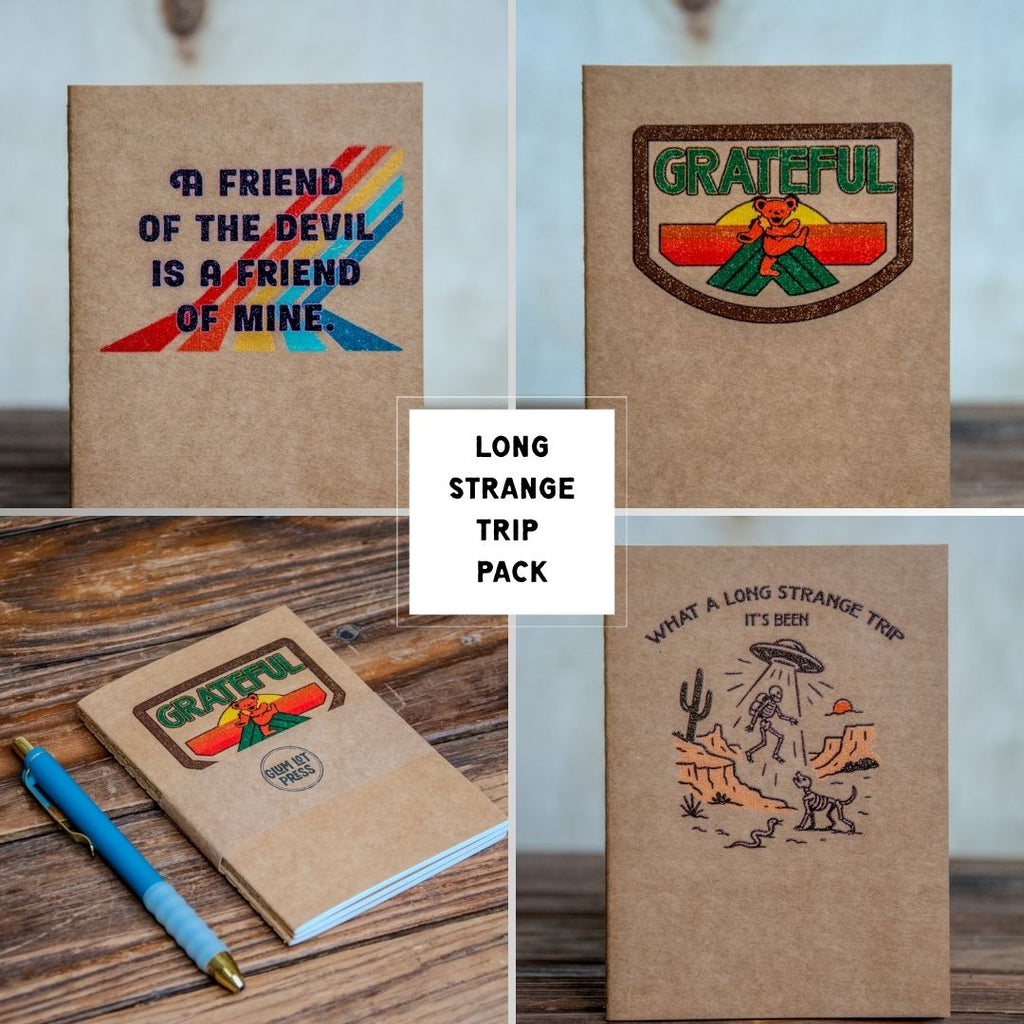 Travel Journal Set | Glum Lot Press | Long Strange Trip Pack