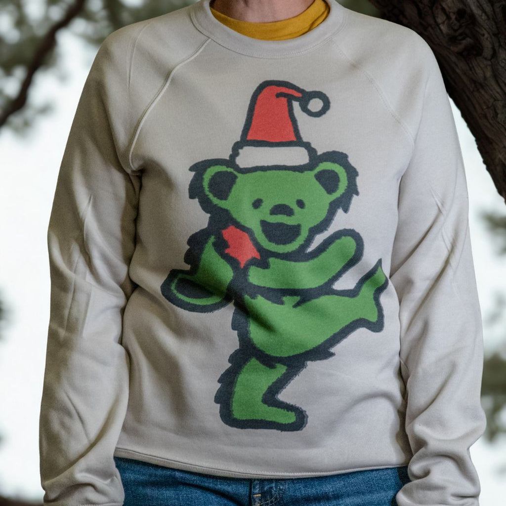 Handprinted Sweatshirt | Holiday Dance | Unisex Tri-Blend |  Heather Dust