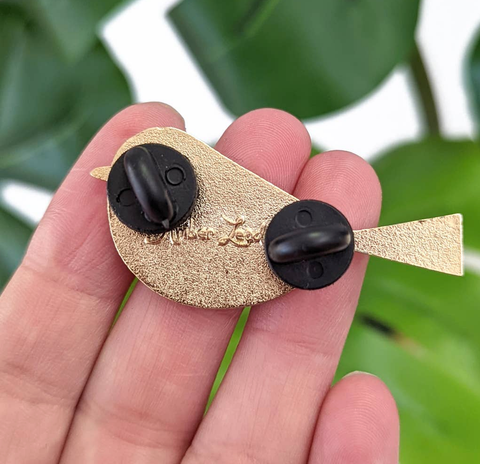 Amber Leaders Design | Enamel Pin | Chickadee Bird