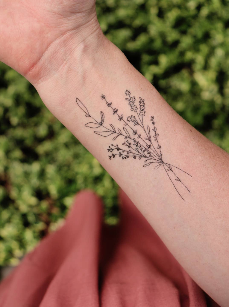 Saint & Company | Temporary Tattoo | Handpicked Florals