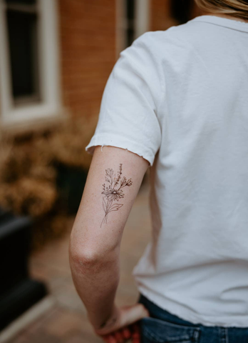 Saint & Company | Temporary Tattoo | Meadow Flora