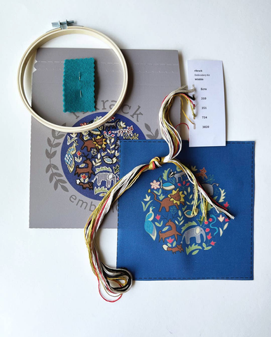 Embroidery Craft Kit | Made by RikRack |  Wildlife DIY Kit