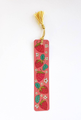 WAREHOUSE SALE | Bookmark | Made by RikRack | Strawberry Embroidery Tassel