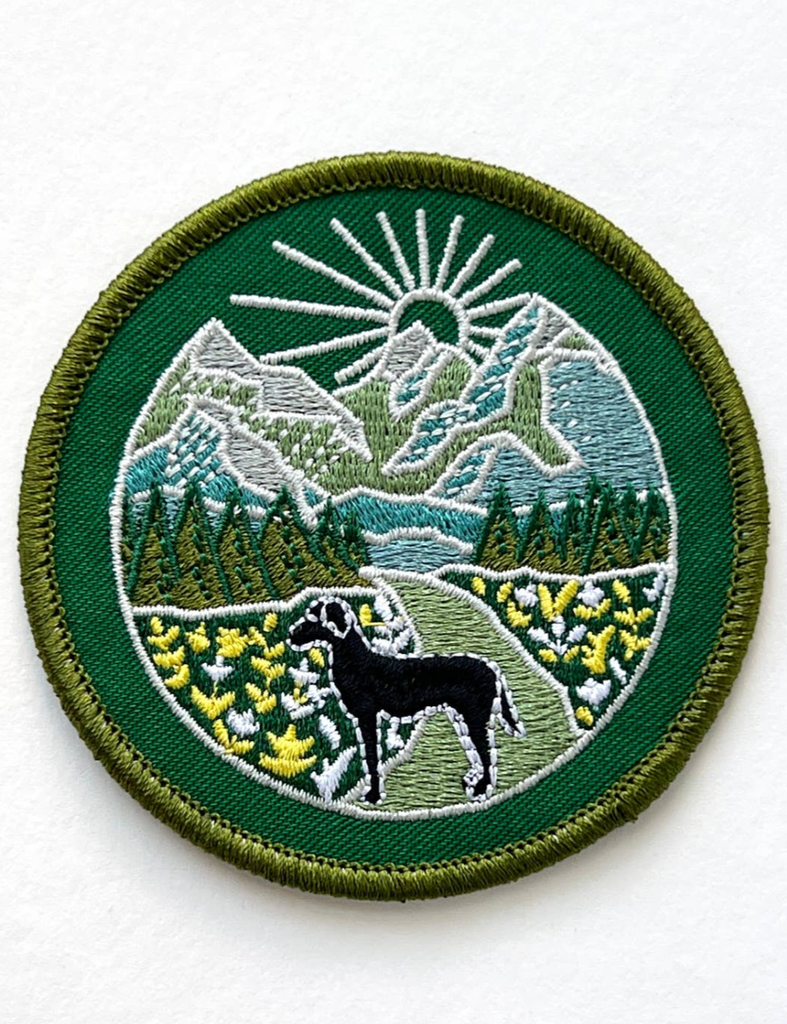 CLOSEOUT SALE | Embroidered Patch | Made by RikRack | Trail Dog