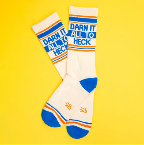 Retro Crew Socks | Gumball Poodle | Darn it all to Heck | pre-order