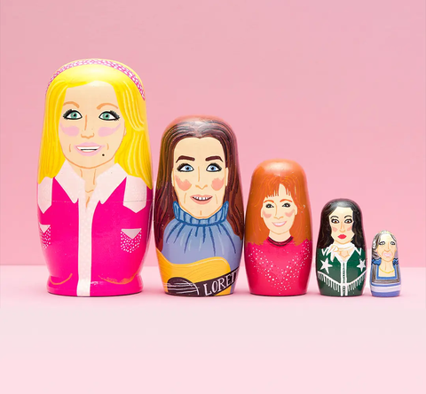 Decor - Wooden Nesting Dolls - Larney & Babs - Icon Series | Women of the Opry (pre-order)