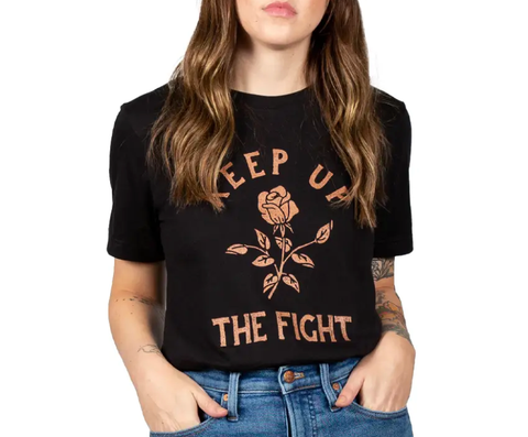 T-shirt | Kinship Goods | Keep up the Fight | NOT Holiday Guaranteed