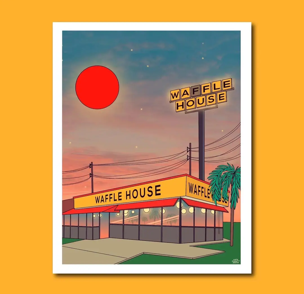 8x10 Art Print | Katie Scarlett | Waffle House