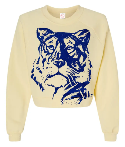 Sweatshirt | Lucky Fish | Tigers Eye Crop Fleece | Pre Order