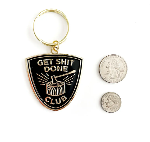 Keychain | Paper Parasol Press | Get Shit Done | pre order