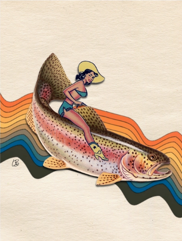 11x14 Art Print | Lilbuddesigns | Fresh Trout | Pre-Order