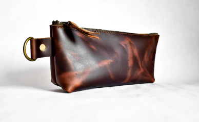 CLOSEOUT SALE | Handmade Leather Pencil Pouch | Zipper | Ready to Ship | Multiple colors