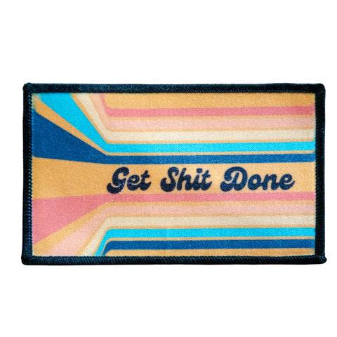 Printed Patch | Get Shit Done | Camp Blue