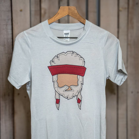 T-shirt | Camp Blue | Willie Icon Shirt | Ready to Ship for Holiday | Handprinted