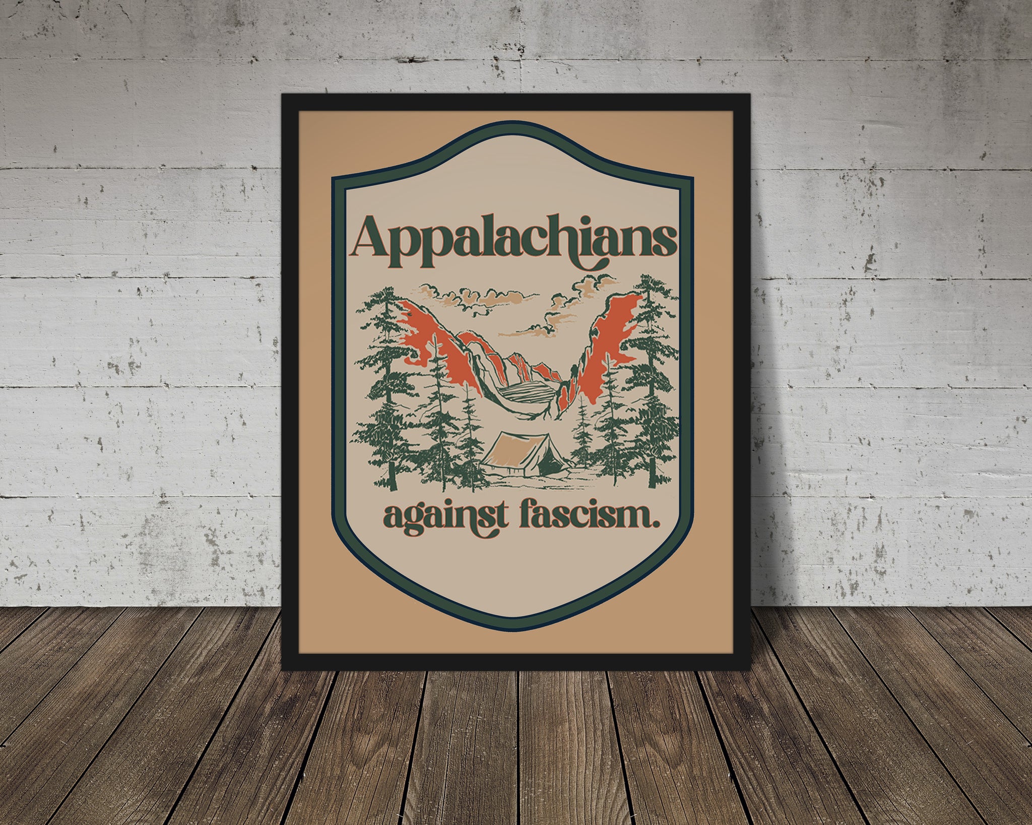 Fine art print | Wall Decor | Giclée | 8 x 10 |  Appalachians against Fascism National Parks