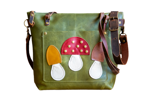 LIMITED RUN | The Small Mushroom Classic Tote | Eco Friendly Leather bag