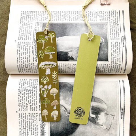 Bookmark | Made by RikRack | Mushroom Embroidery Tassel