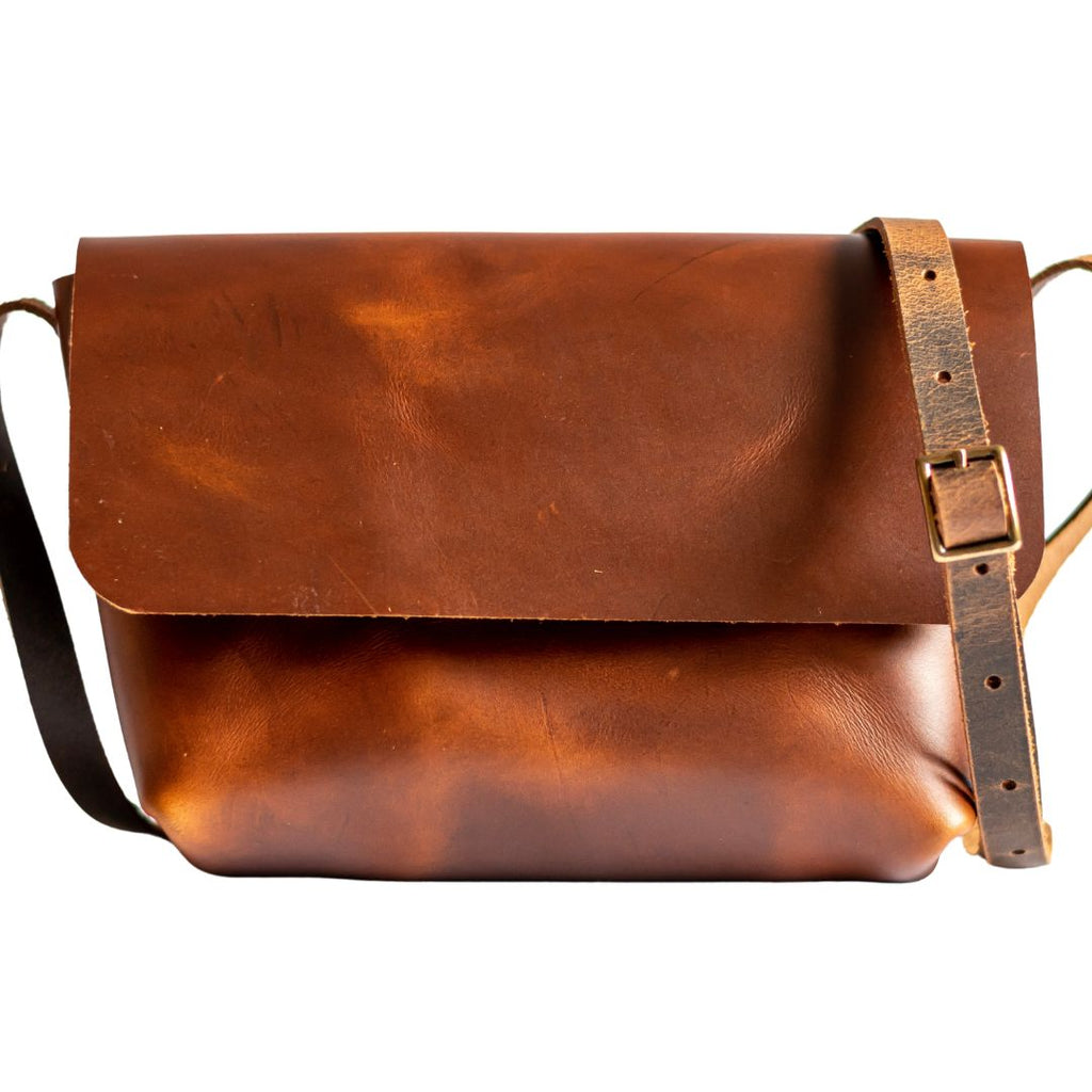 Flagship Colors | Eco-Friendly Leather Mini Satchel Bag | Small Crossbody Bag