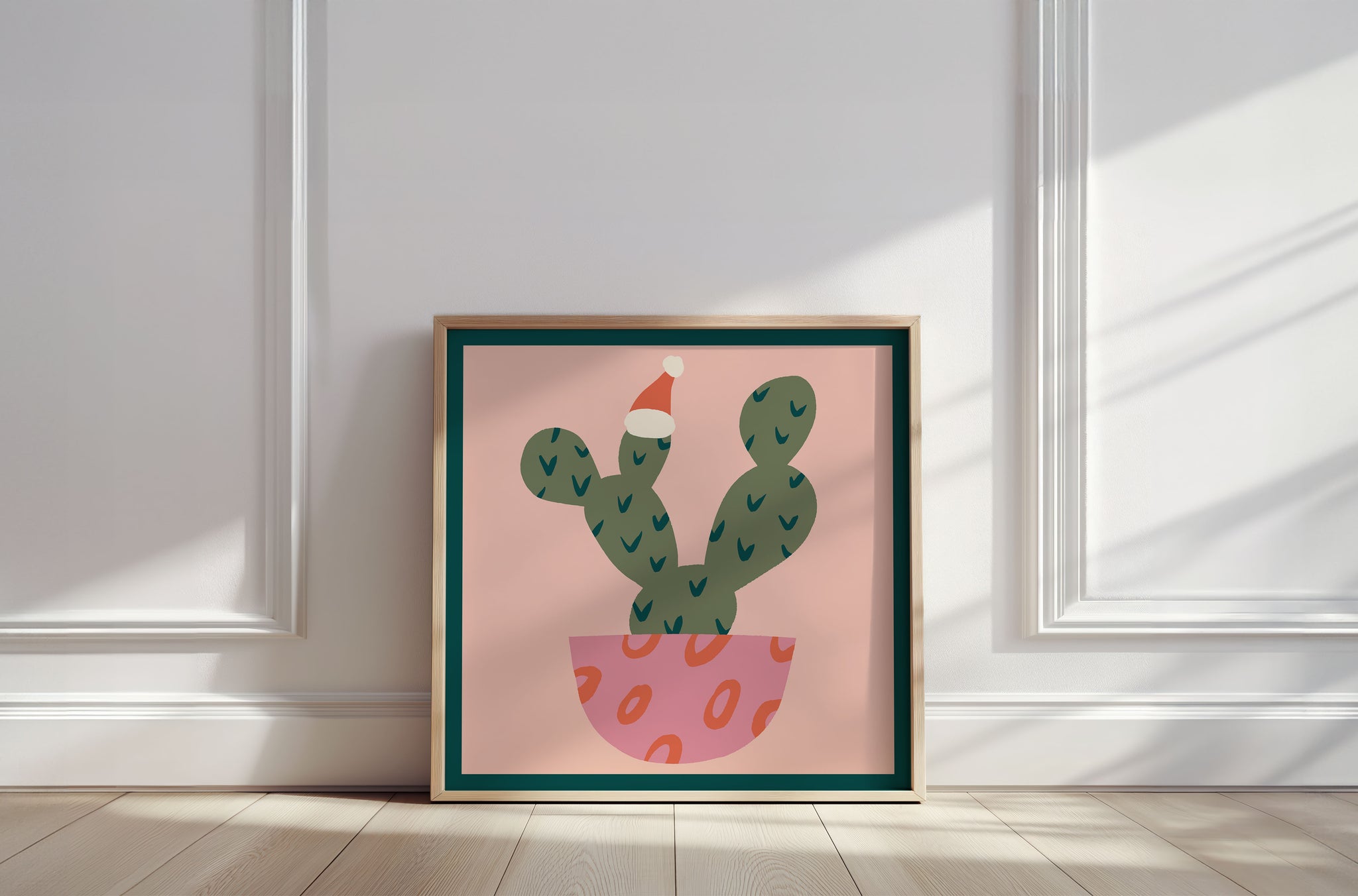 Fine art print | Wall Decor | Giclée | 12 x 12  | Holiday Cactus