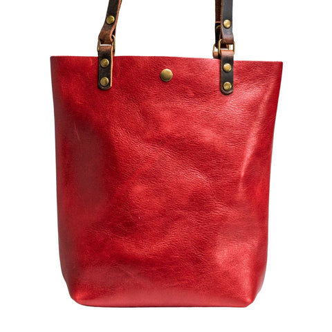 Special Edition Colors | Handmade Leather Tote Bag | North South Small