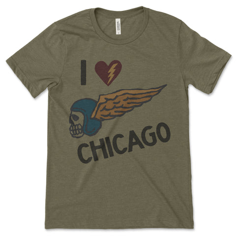 Made in USA | T-shirt Unisex | I Love Chicago | Multiple Colors