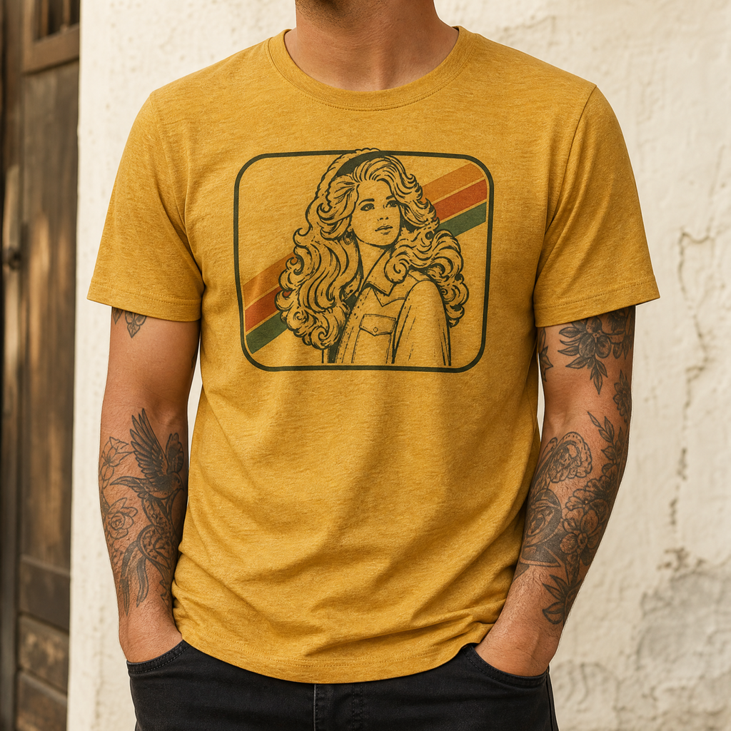 Unisex T-shirt | Handprinted | Dolly Grooves