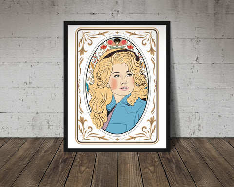 Fine art print | Wall Decor | Giclée | 8 x 10 |  Queen Dolly
