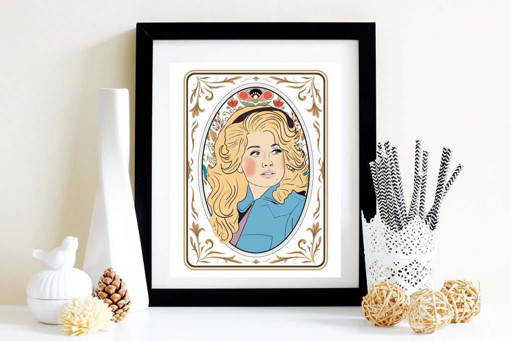 Fine art print | Wall Decor | Giclée | 8 x 10 |  Queen Dolly