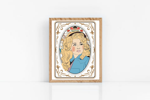 Fine art print | Wall Decor | Giclée | 8 x 10 |  Queen Dolly