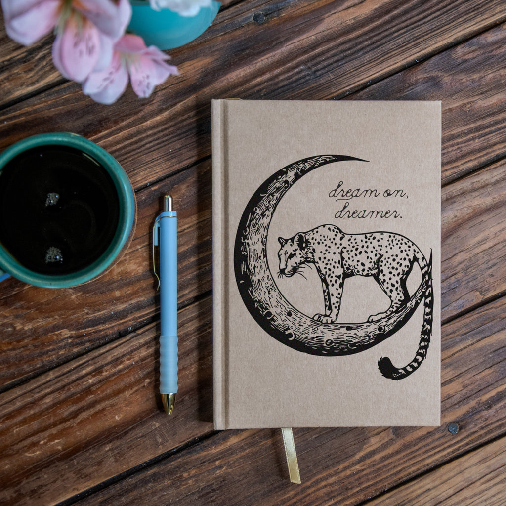 The Journal | Handprinted | 8x5 | Glum Lot Press + In Blue | Dream on Dreamer